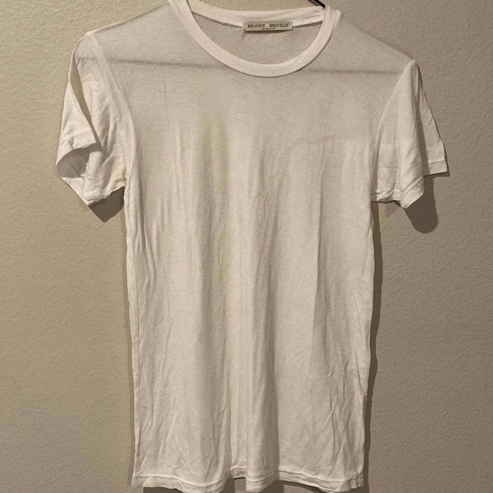 Brandy Melville Plain White Tee